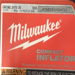 AS-IS  Milwaukee 12-Volt Lithium-Ion Cordless Electric Portable Inflator (Tool-Only)