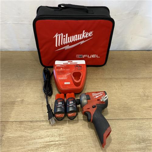AS-IS Milwaukee FUEL SURGE 12V Lithium-Ion Brushless Cordless 1/4 in. Hex Impact Driver Compact Kit