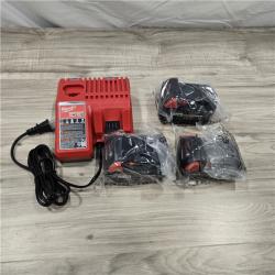 AS-IS M18 18V Lithium-Ion Cordless Combo Kit (8-Tool) with (3) Batteries, Charger and (2) Tool Bags