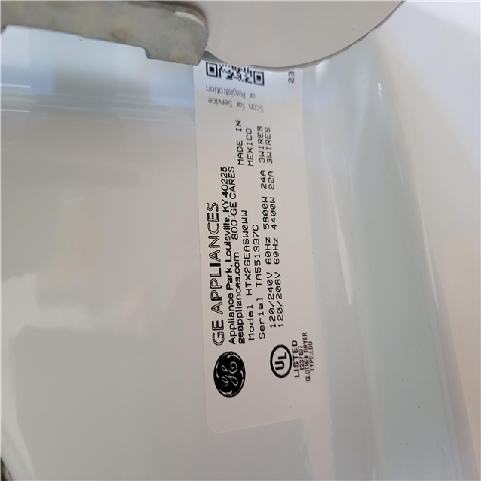 California AS-IS Hotpoint Dryer; Model HTX26EASW0WW