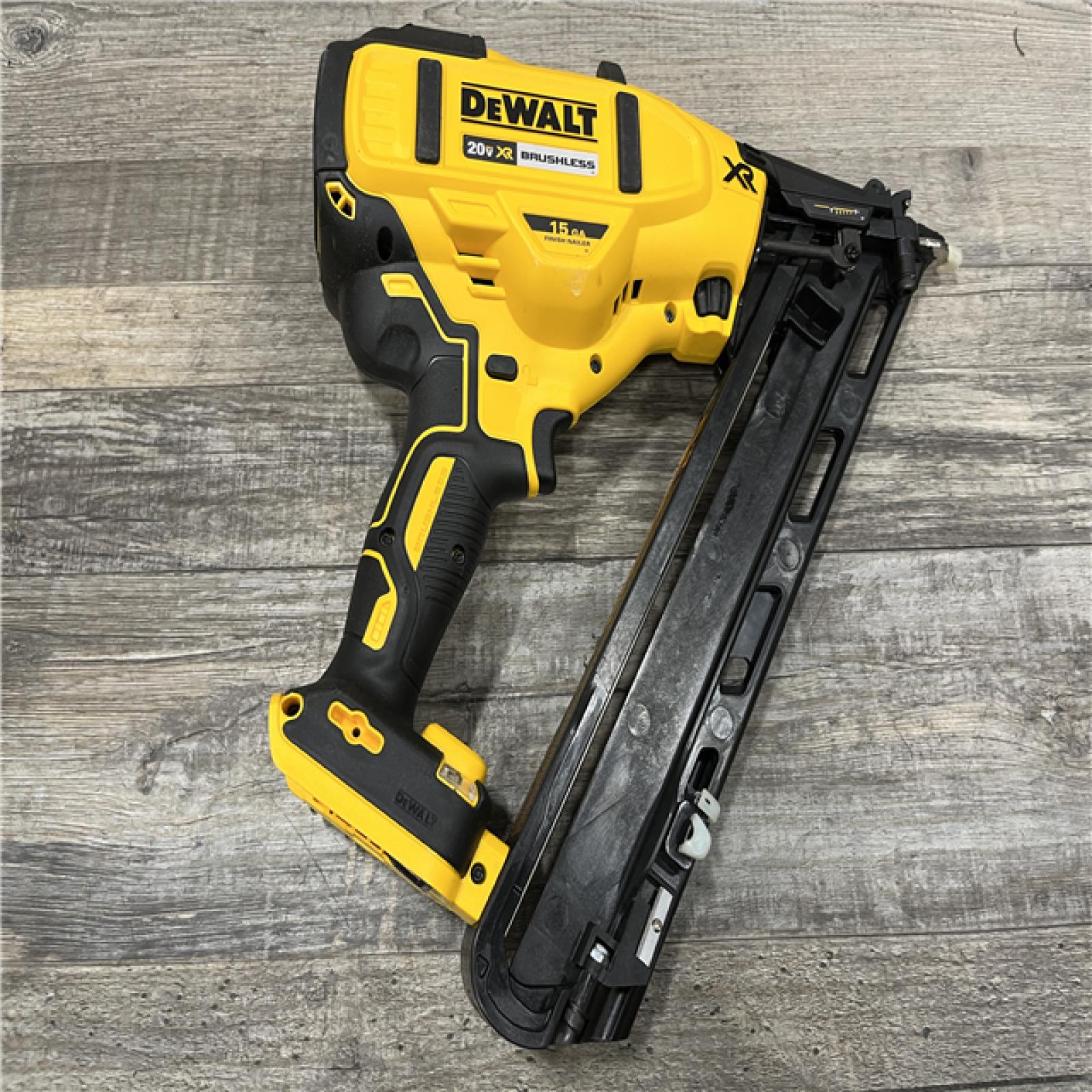 AS-IS DEWALT Cordless 20V MAX XR Angled Finish Nailer (Tool Only)