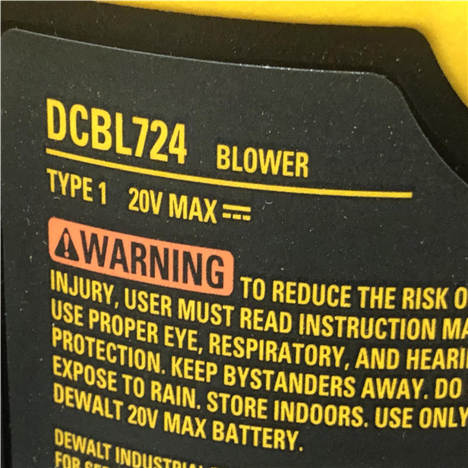 AS-IS DEWALT 20V MAX XR 550 CFM 133 MPH Cordless Battery Powered Blower (Tool-Only)