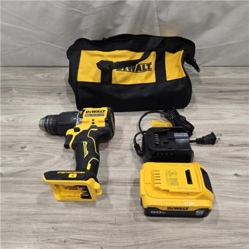AS-IS DeWalt ATOMIC 20V Lithium-Ion Cordless 1/2 in. Hammer Drill Kit