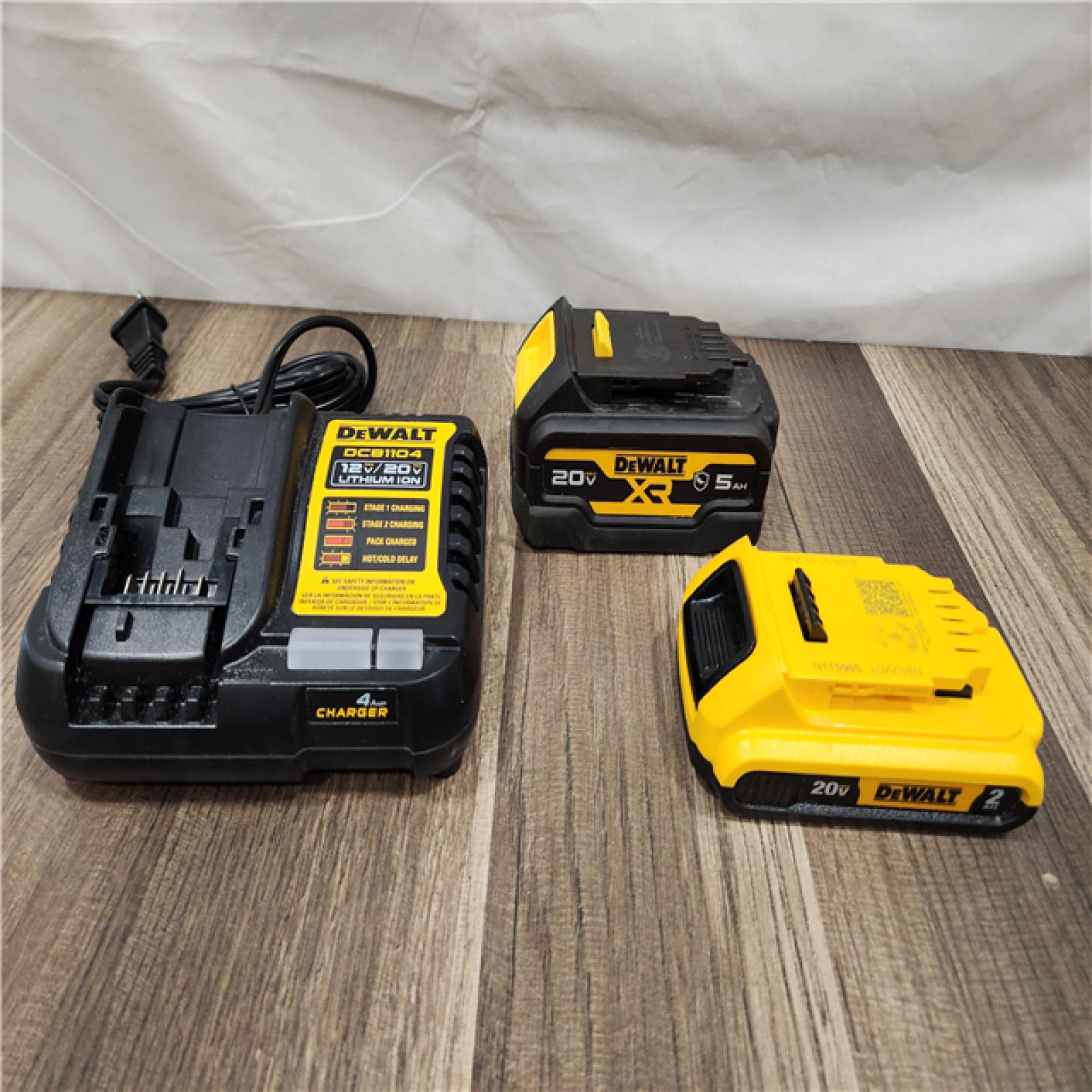 AS-IS DEWALT 20-Volt MAX Lithium-Ion Cordless 7-Tool Combo Kit with 2.0 Ah Battery, 5.0 Ah Battery and Charger