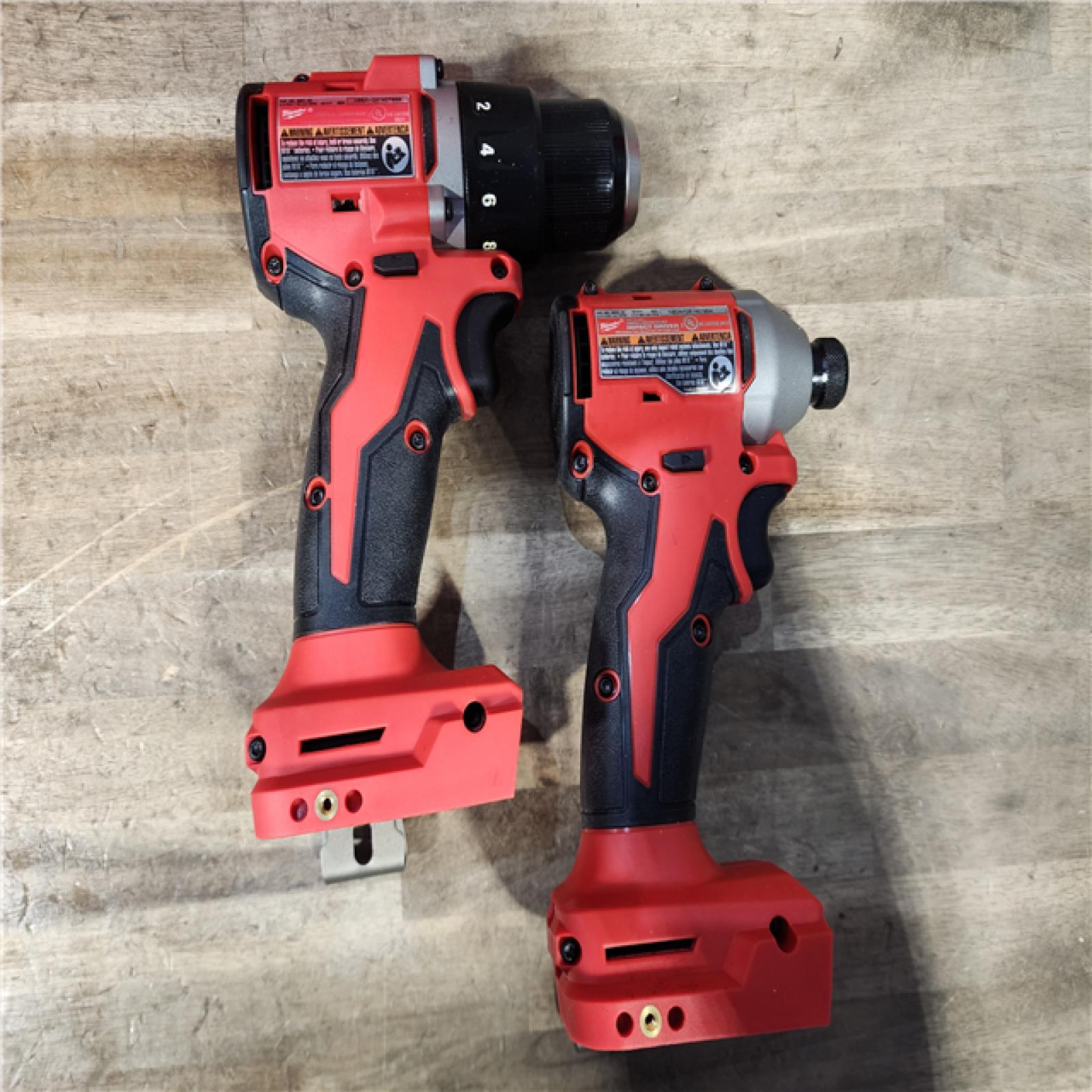 HOUSTON LOCATION - AS-IS Milwaukee M18 18V Lithium-Ion Brushless Cordless Compact Drill/Impact Combo Kit (2-Tool) W/(2) 2.0 Ah Batteries  Charger & Bag