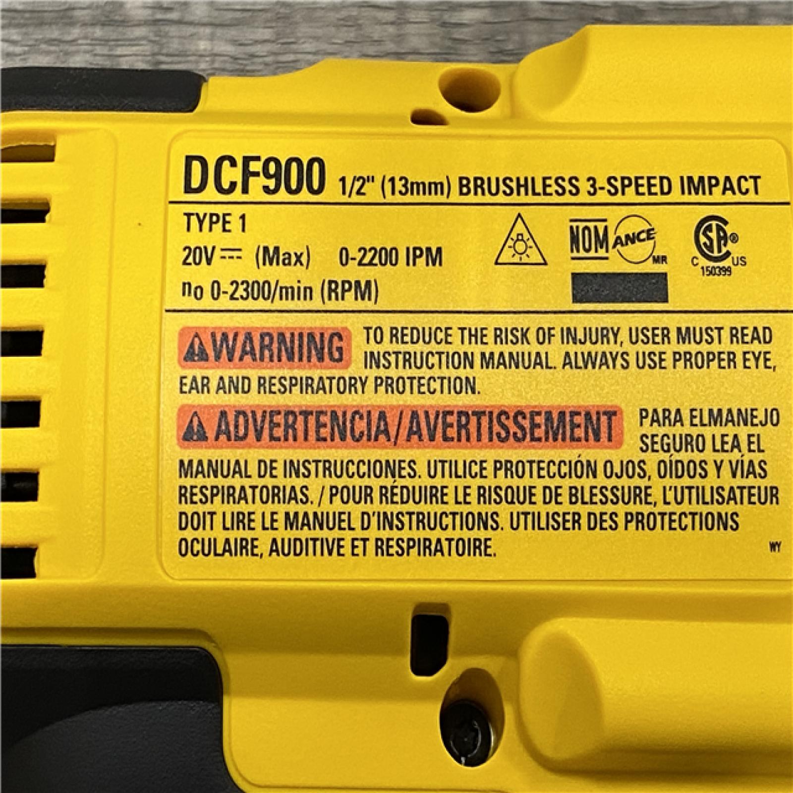 AS-IS DEWALT 20V MAX Cordless 1/2 in. Impact Wrench (Tool Only)
