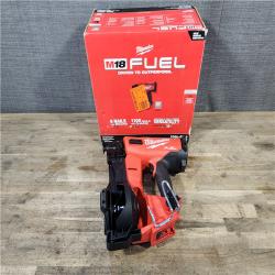 HOUSTON LOCATION - AS-IS (APPEARS LIKE NEW) Milwaukee M18 FUEL 18-Volt Lithium-Ion Brushless Cordless Coil Roofing Nailer (Tool Only)