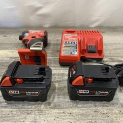 AS-IS Milwaukee FUEL 18V Lithium-Ion Brushless Cordless 1/4 in. Hex Impact Driver Kit
