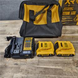 HOUSTON LOCATION - AS-IS DEWALT 20V MAX XR Cordless Drill/Driver, ATOMIC Impact Driver 2 Tool Combo Kit, (2) 2.0Ah Batteries, Charger, and Bag