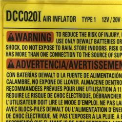 AS-IS DEWALT 20V MAX Cordless Electric Portable Inflator (Tool Only)