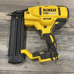 AS-IS DEWALT 20V MAX XR Lithium-Ion Electric Cordless 18-Gauge Brad Nailer (Tool Only)