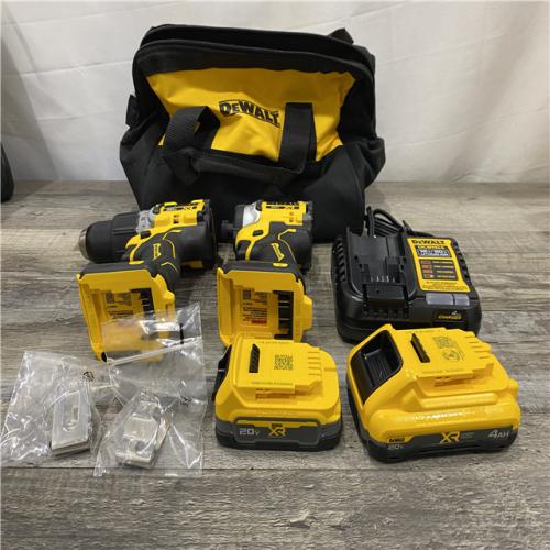 AS-IS DEWALT 20V XR Lithium-Ion Cordless 2-Tool Combo Kit