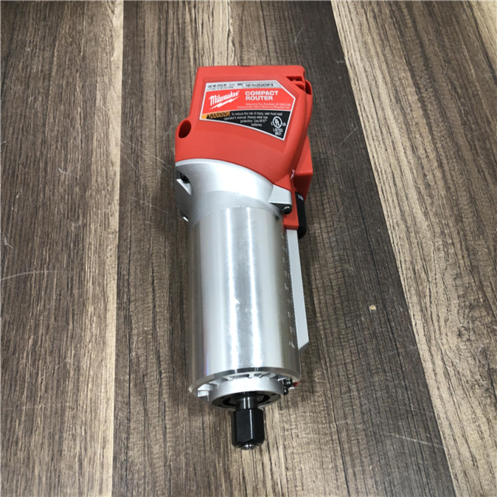 AS-IS Milwaukee FUEL 18V Lithium-Ion Brushless Cordless Compact Router (Tool-Only)