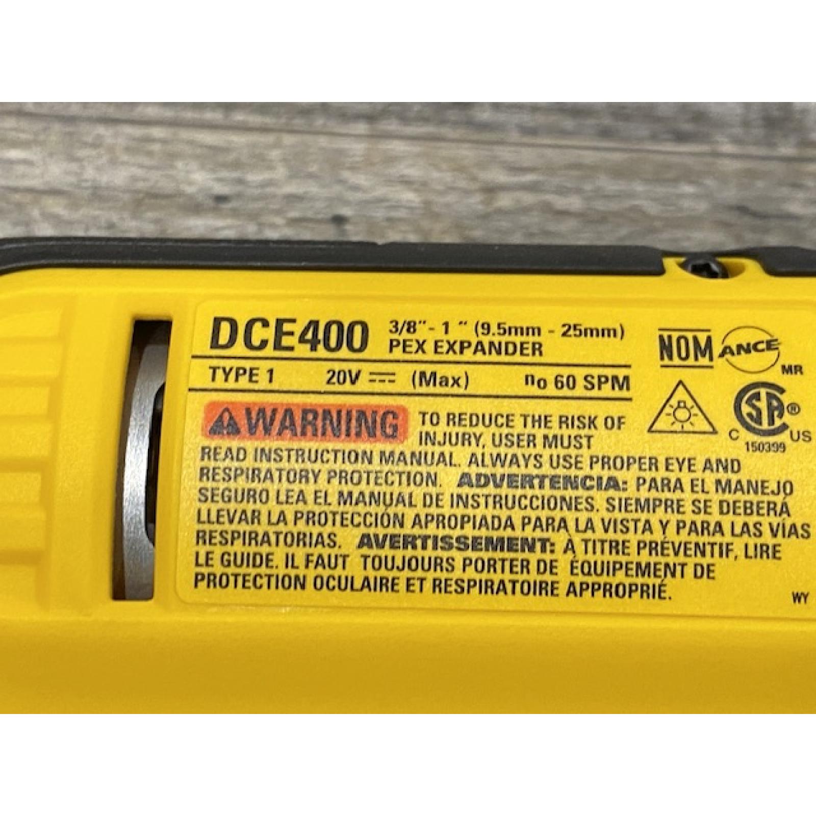 LIKE NEW - DEWALT 20V MAX Cordless 1 in. PEX Expansion Tool Kit