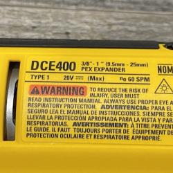 LIKE NEW - DEWALT 20V MAX Cordless 1 in. PEX Expansion Tool Kit