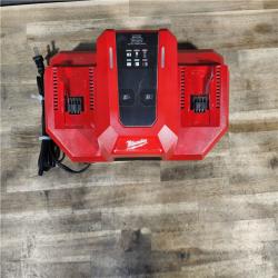 HOUSTON LOCATION - AS-IS Milwaukee 48-59-1815 M18 18V Dual Bay Simultaneous Super Charger (TOOL ONLY)