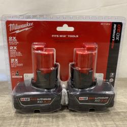 NEW - Milwaukee 12-Volt Lithium-Ion XC Extended Capacity 3.0 Ah Battery Pack (2-Pack)