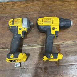 AS-IS DeWALTA® 20V MAX Cordless Drill Driver/Impact Driver Combo Kit 1.3 Ah Lithium Ion