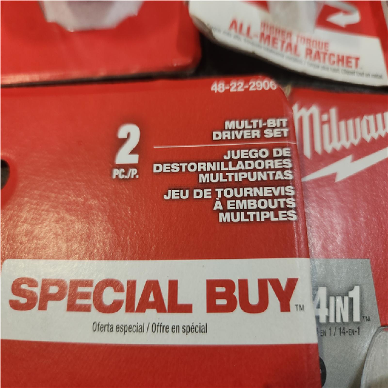 Phoenix 6 NEW Milwaukee 14-In-1 Ratcheting Multi-Bit and 8-In-1 Ratcheting Compact Multi-bit Screwdriver Set (2-Piece)