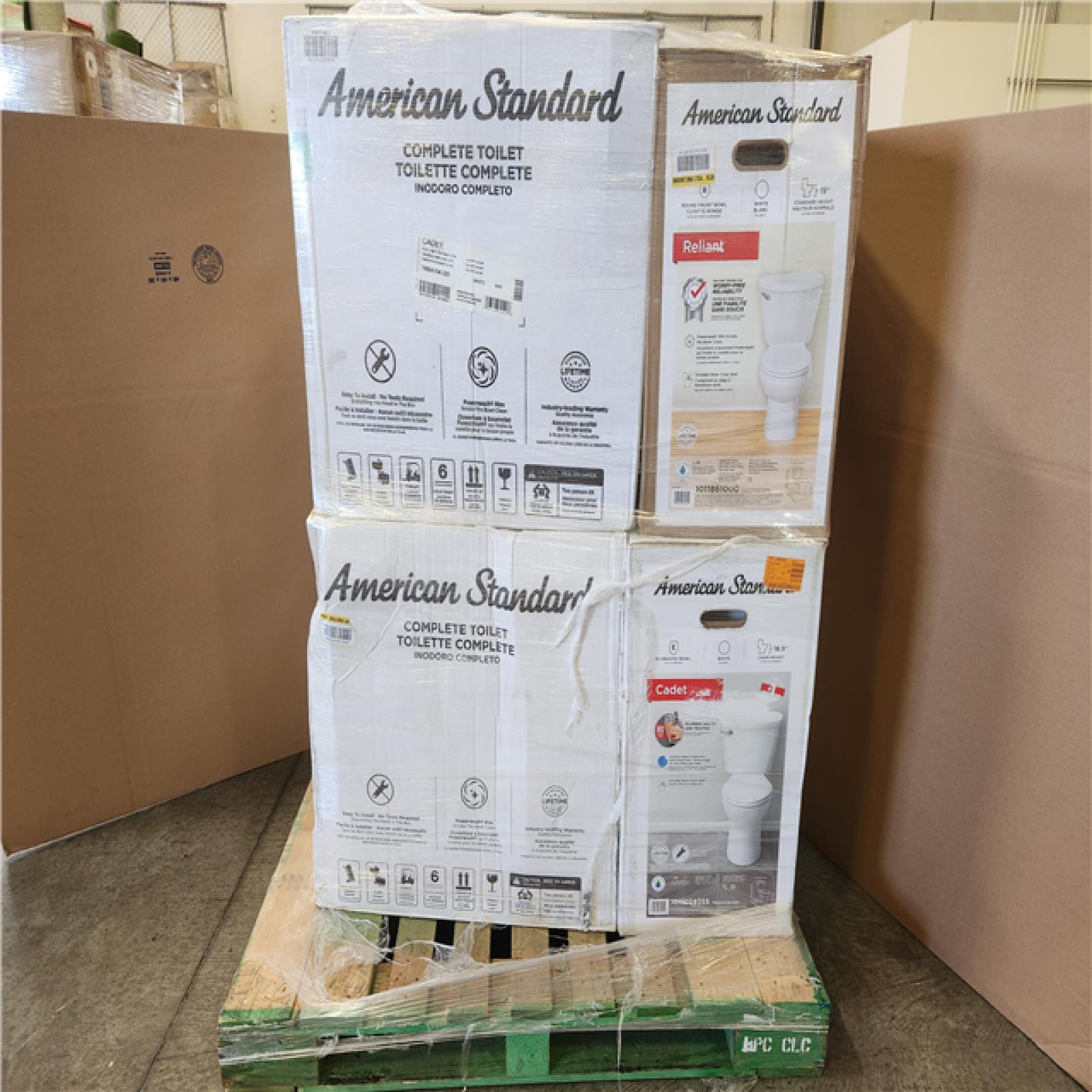 Phoenix Mixed American Standard Toilet Pallet (6 Toilets)