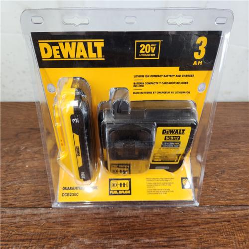 NEW! Dewalt 20-Volt MAX Lithium-Ion Battery Pack 3.0Ah with Charger
