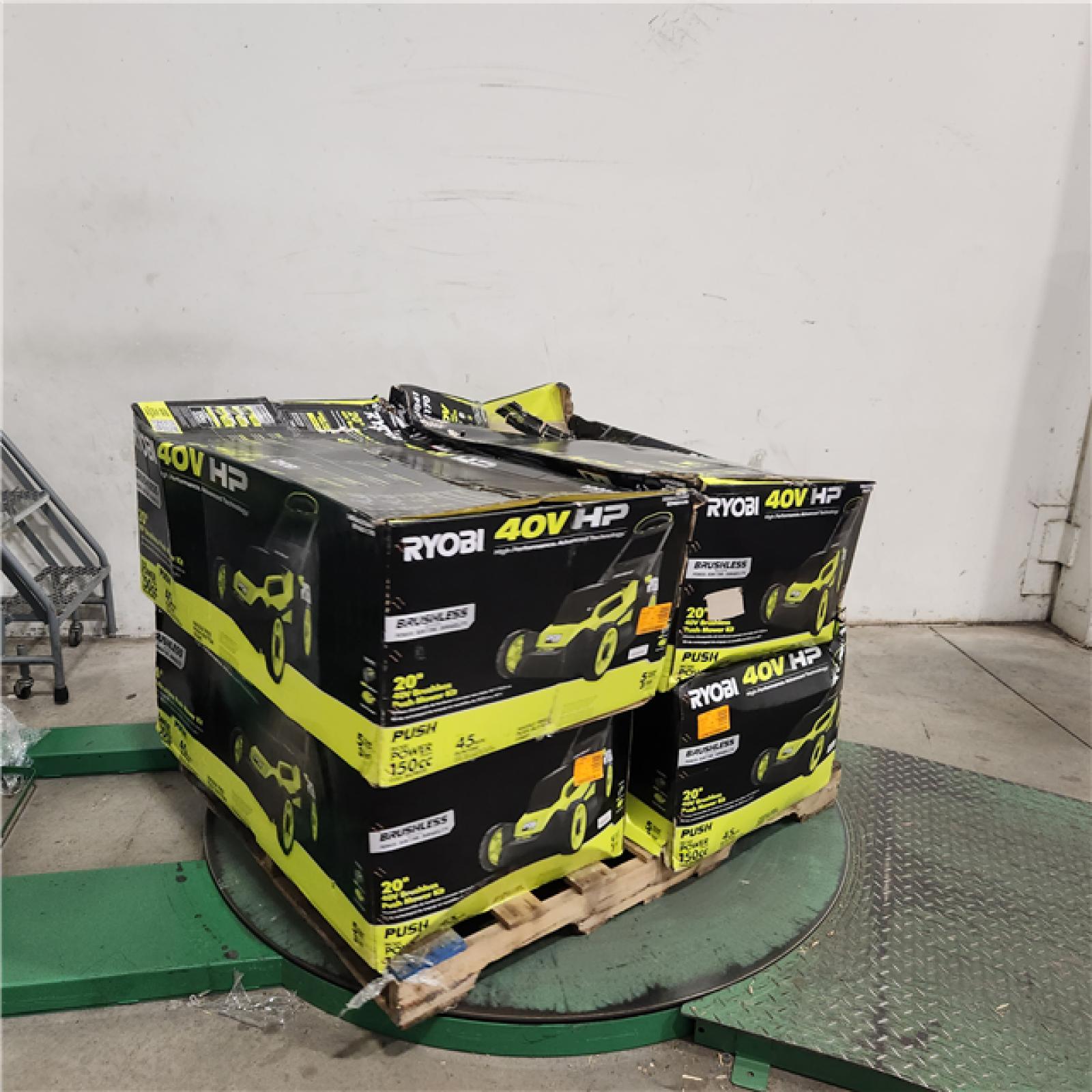 Dallas Location - As-Is RYOBI 40V  20 in. Cordless Battery Lawn Mower with 6.0 Ah Battery and Charge-Like New Condition- Lot Of 4)