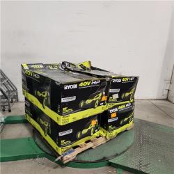 Dallas Location - As-Is RYOBI 40V  20 in. Cordless Battery Lawn Mower with 6.0 Ah Battery and Charge-Like New Condition- Lot Of 4)