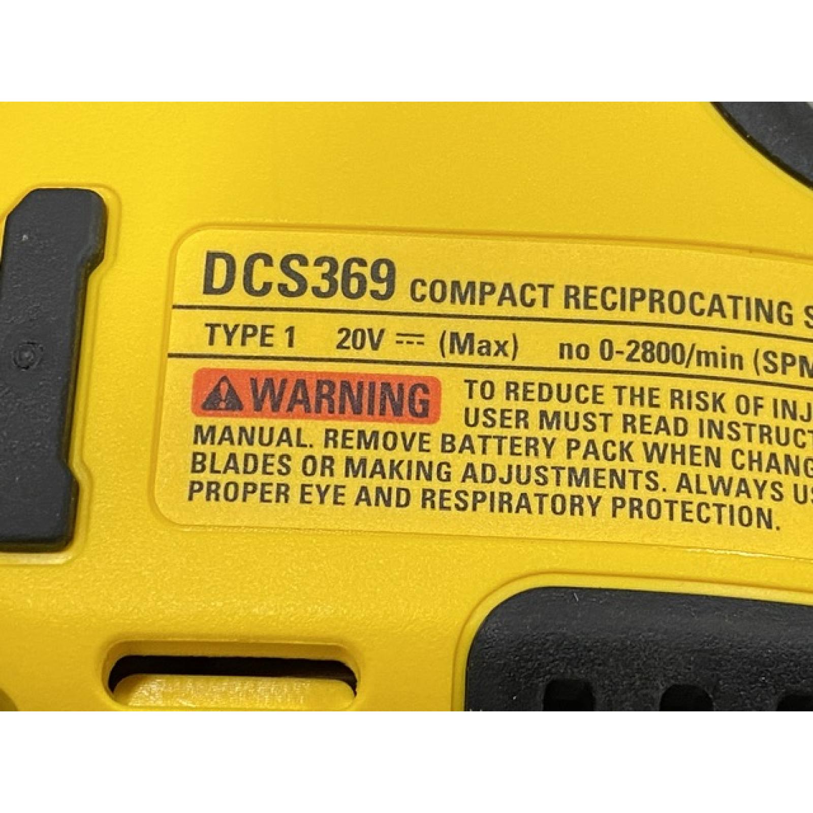 AS-IS DEWALT ATOMIC 20V MAX Cordless Brushless Compact Reciprocating Saw (Tool Only)