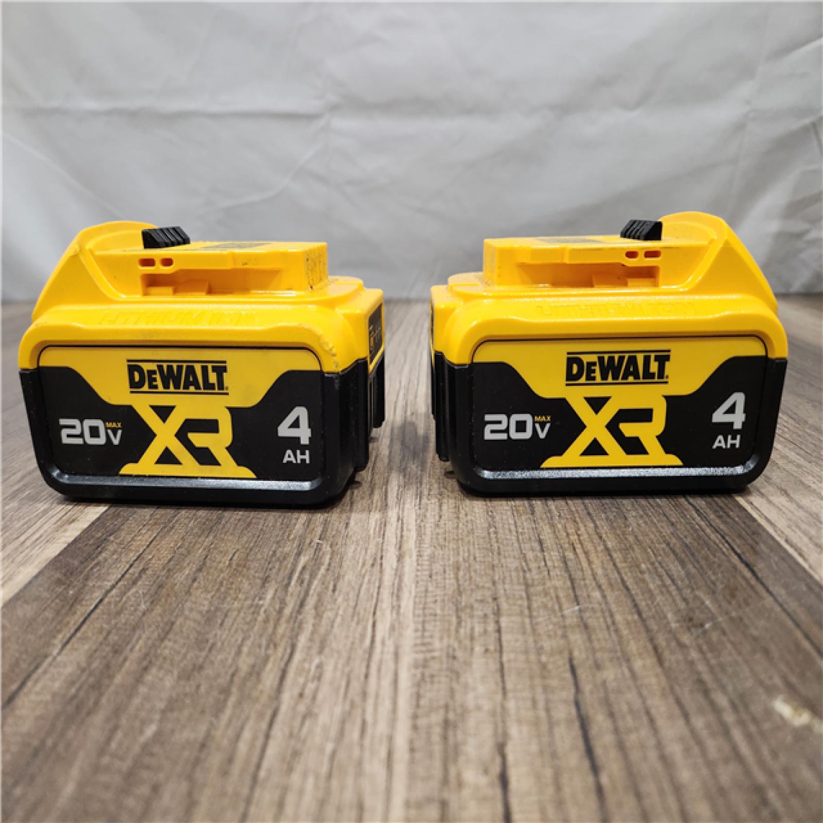 AS-IS - DEWALT 20V MAX XR 4 Ah Li-Ion Battery (2 Pc)