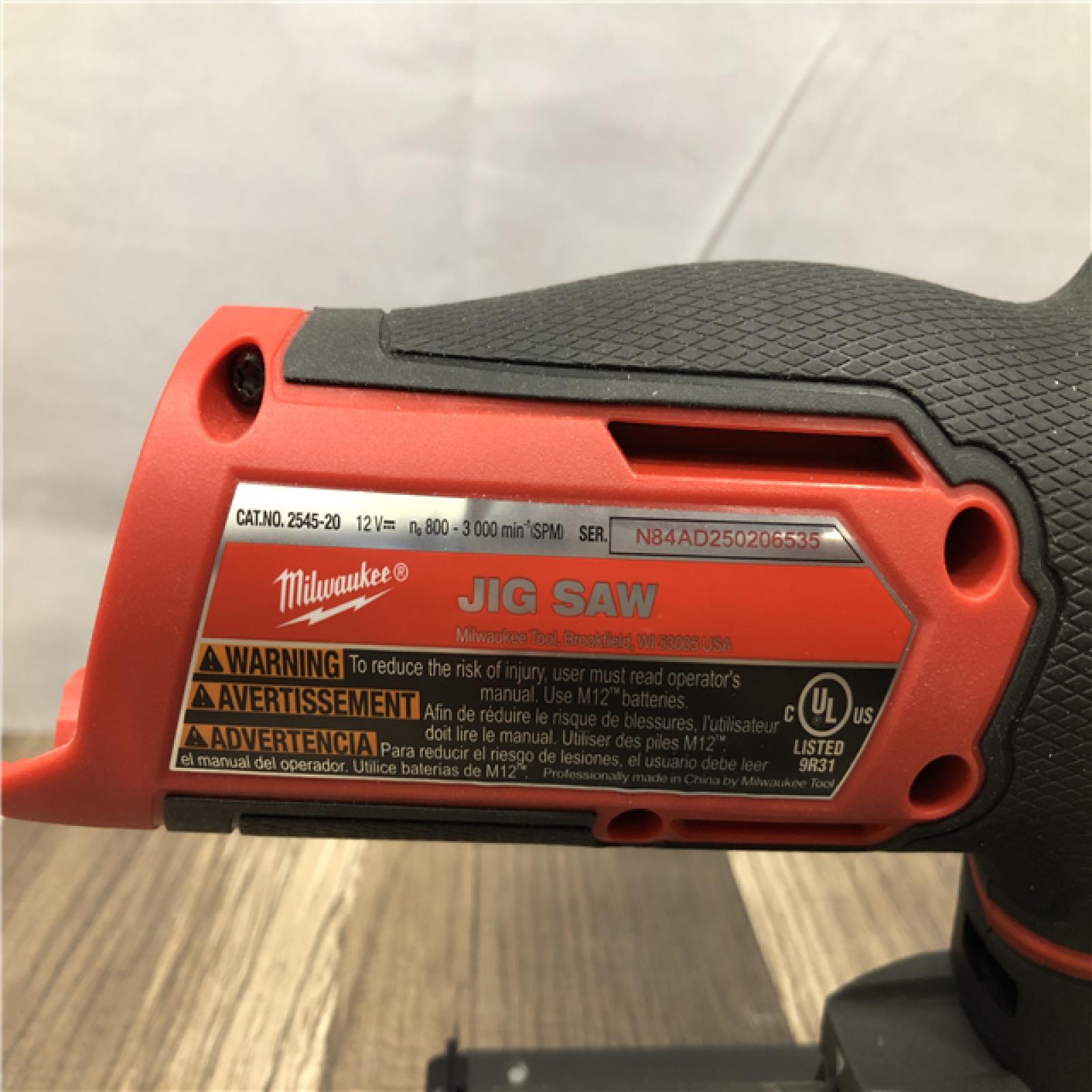 AS-IS Milwaukee 12V Fuel Lithium-Ion Cordless Jig Saw (Tool-Only)