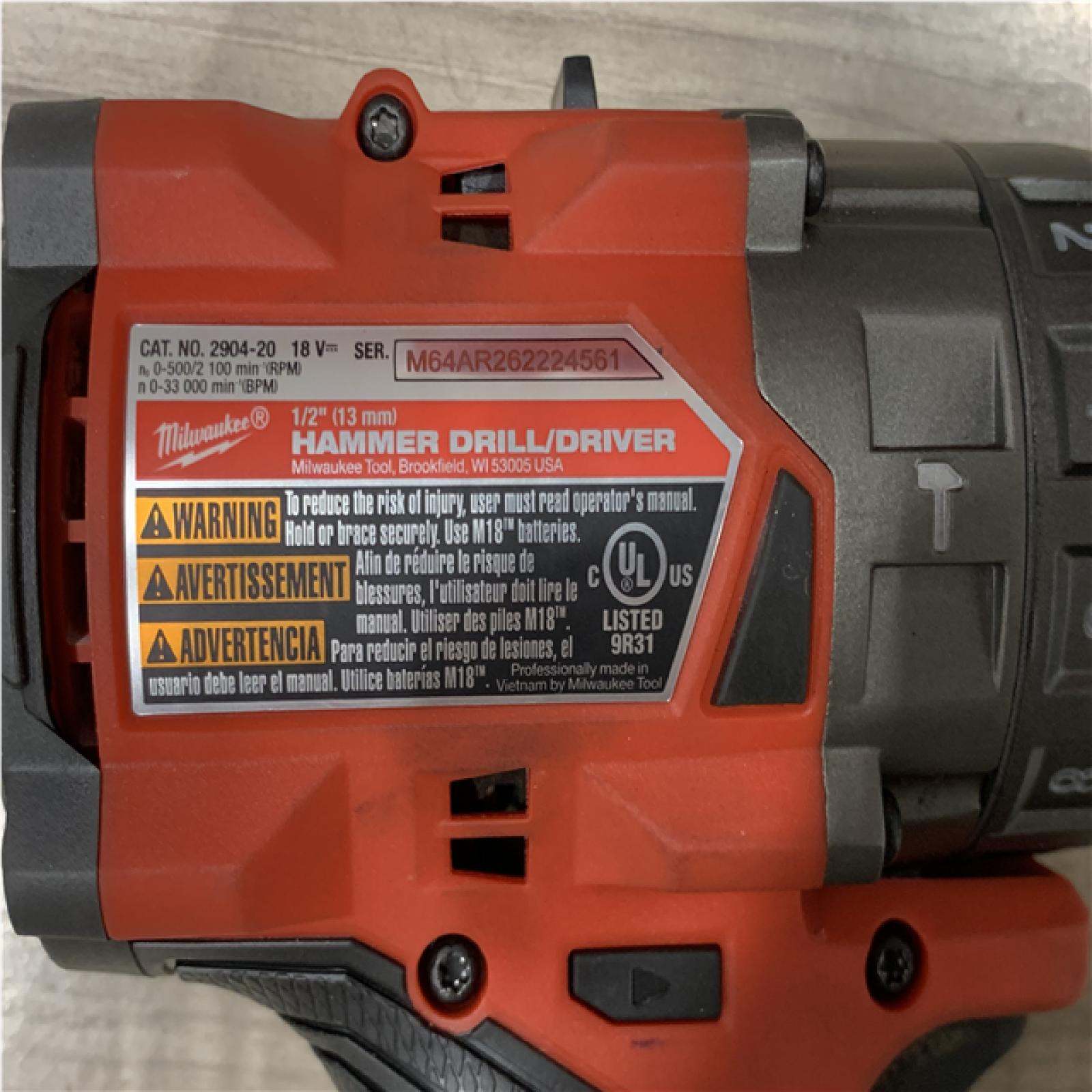 AS-IS Milwaukee FUEL 18V Lithium-Ion Brushless Cordless Hammer Drill and Impact Driver Combo Kit