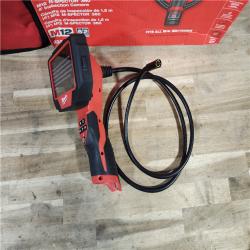 HOUSTON LOCATION - AS-IS (APPEARS LIKE NEW) MILWAUKEE M12 12V Lithium-Ion Cordless M-SPECTOR 360-Degree 4 Ft. Inspection Camera Kit