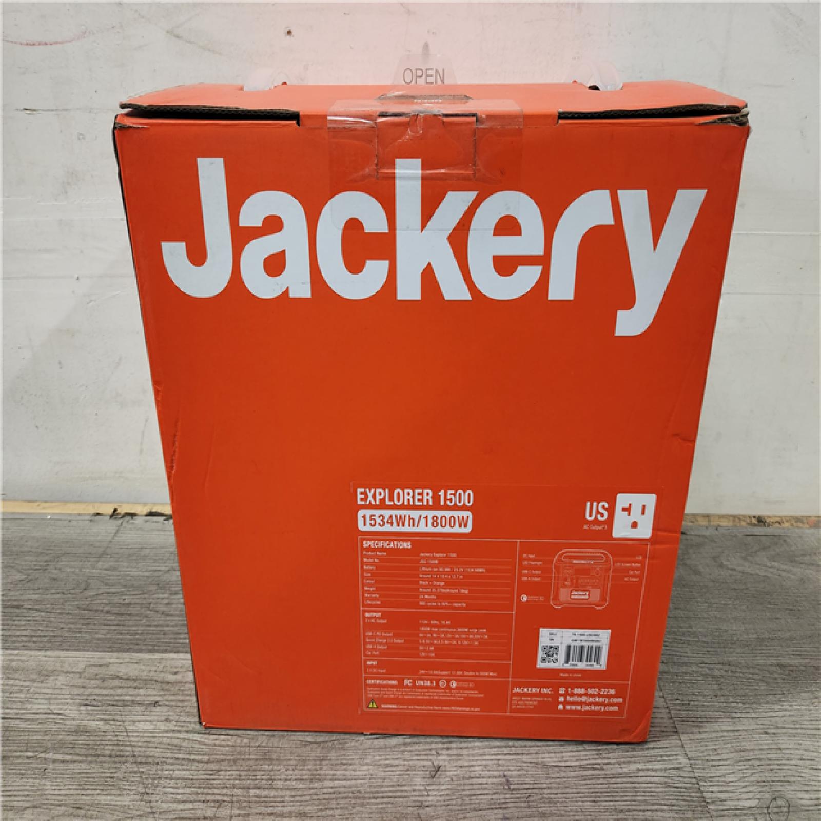 Phoenix Location NEW Jackery Explorer 1500, 1534Wh/1800W Model No. JSG-1500B