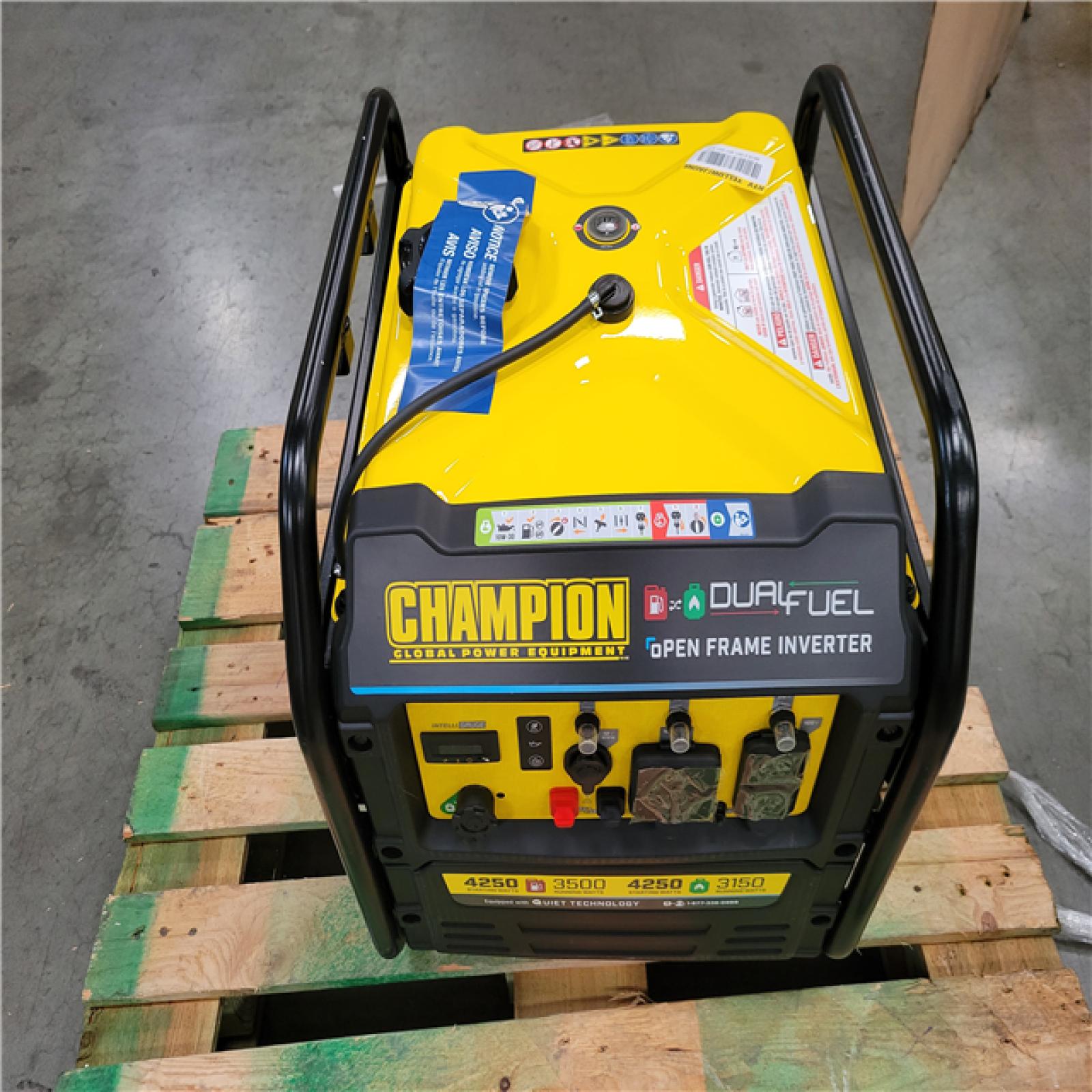 CALIFORNIA NEW CHAMPION OPEN FRAME 4 250 STARTING WATT 3 500 RUNNING WATT INVERTER GENERATOR