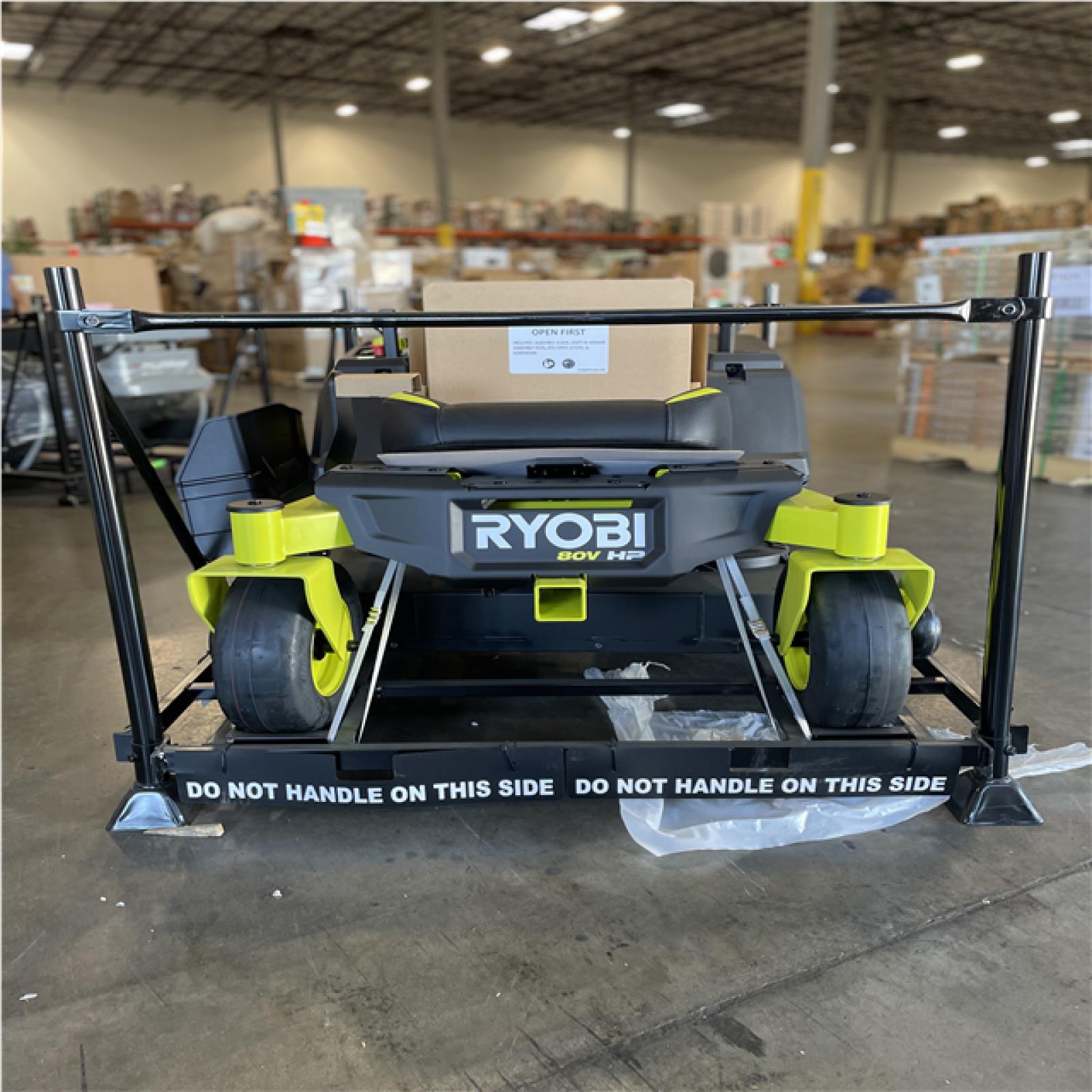 DALLAS LOCATION- NEW! RYOBI ZR3 80V HP Brushless Electric 42 in. Zero Turn Riding Lawn Mower Kit
