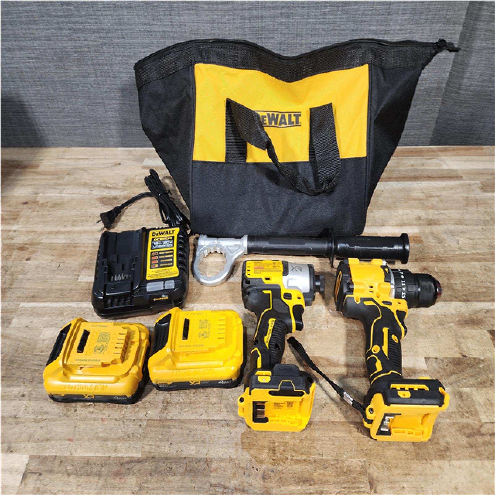 Houston Location AS-IS DEWALT 20V XR Lithium-Ion Cordless Brushless 1/2 in. Drill/Driver Kit