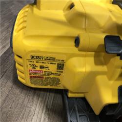 AS-IS DEWALT FLEXVOLT 60V MAX Cordless Brushless 7-1/4 in. Wormdrive Style Circular Saw (Tool Only)