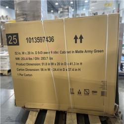 DALLAS LOCATION- HUSKY Heavy Duty 52 in. W 9-Drawer Matte Army Green Rolling Tool Cabinet