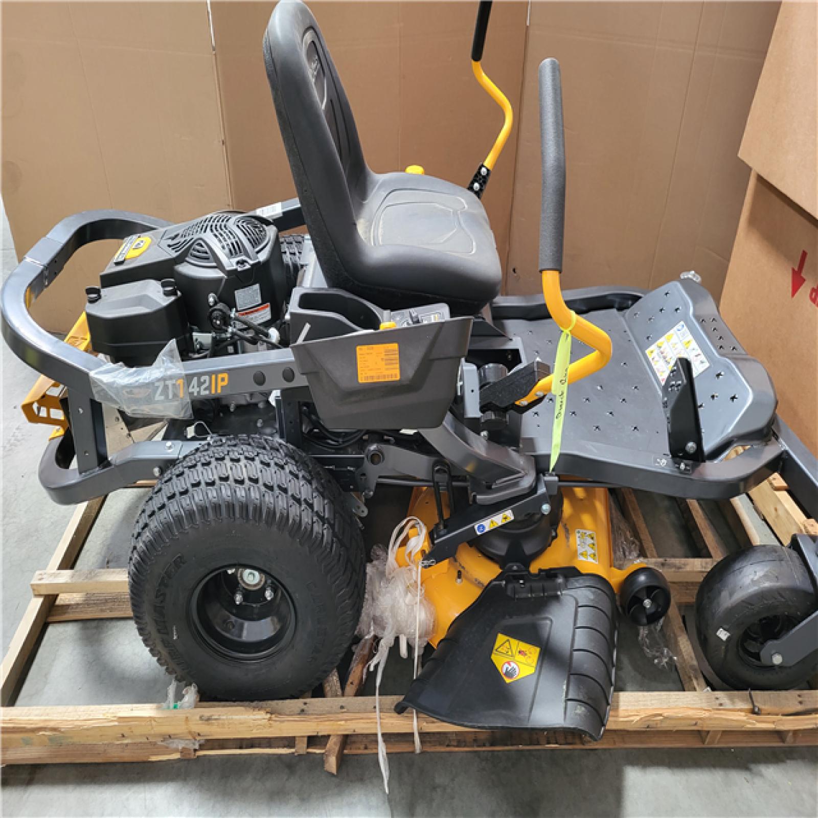 CALIFORNIA AS-IS CUB CADET ZT1 42IP SITDOWN LAWNMOWER