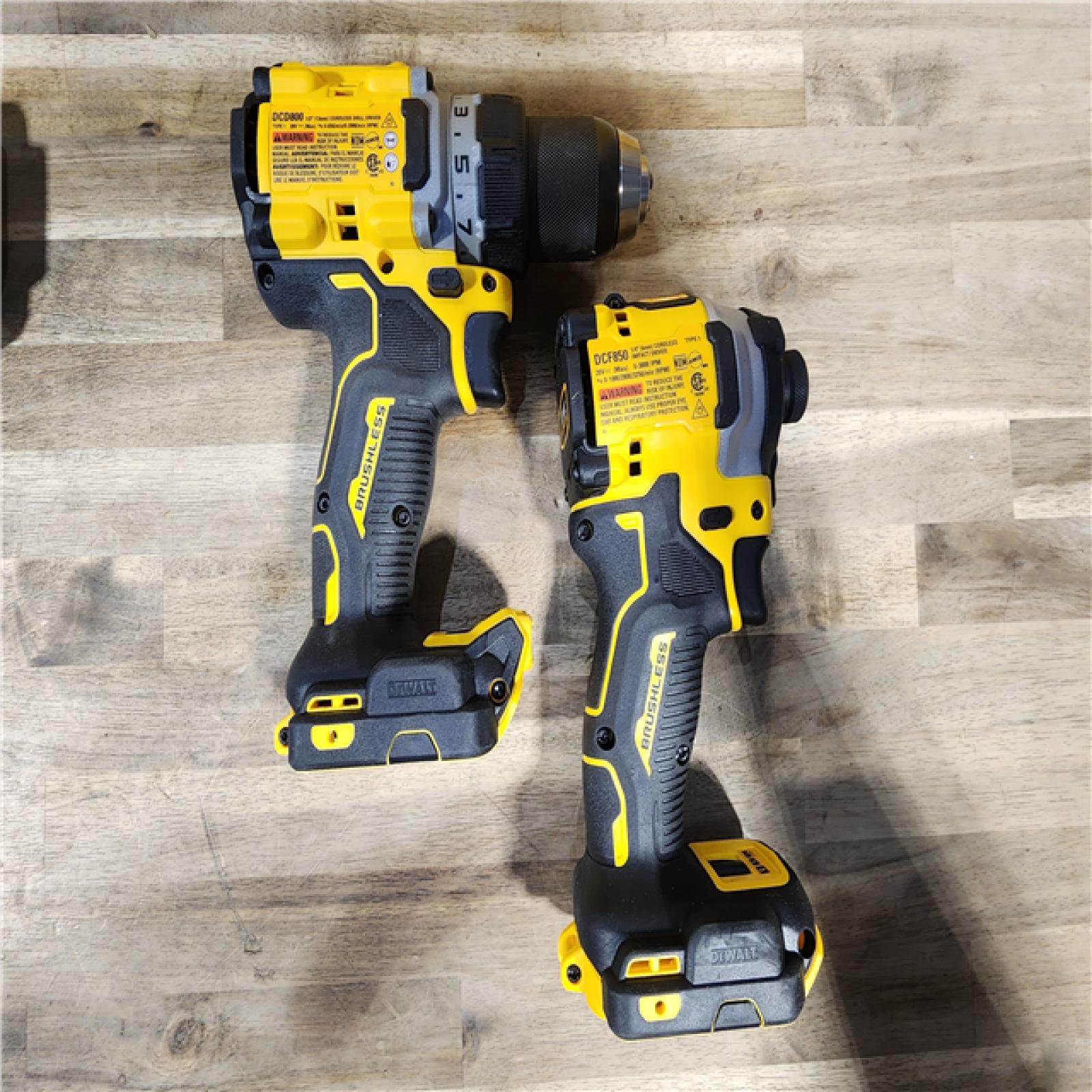 HOUSTON LOCATION - AS-IS DEWALT 20V MAX XR Cordless Drill/Driver, ATOMIC Impact Driver 2 Tool Combo Kit, (2) 2.0Ah Batteries, Charger, and Bag