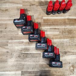 HOUSTON LOCATION - AS-IS MILWAUKEE BATTERY PACK QTY - 10