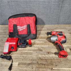 HOUSTON LOCATION - AS-IS Milwaukee 12/18V Lithium-Ion Cordless 3/8 in. Ratchet and 1/2 in. High Torque Impact Wrench with Friction Ring Combo Kit