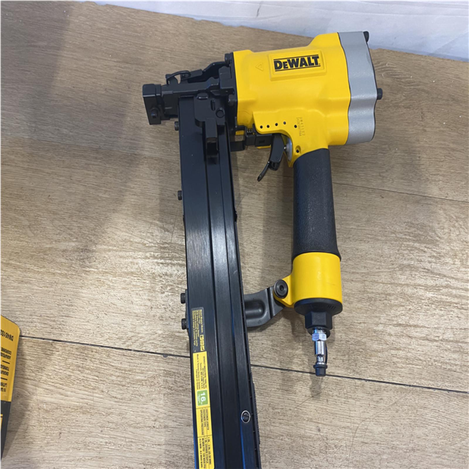 AS-IS DEWALT Corded Pneumatic 16-Gauge 1 in. Crown Lathing Stapler