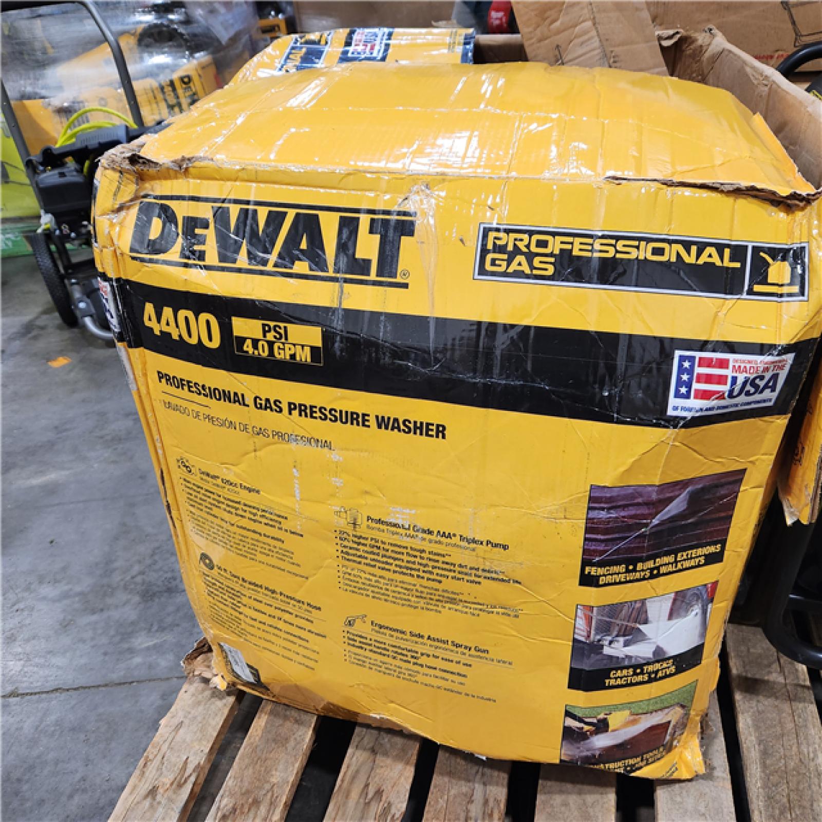 Dallas Location - As-Is Dewalt DXPW61377 4400 PSI 4.0 GPM Gas Pressure Washer