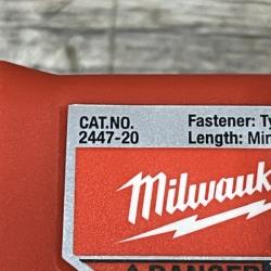 AS-IS Milwaukee 12-Volt Lithium-Ion Cordless 3/8 in. Crown Stapler (Tool-Only)