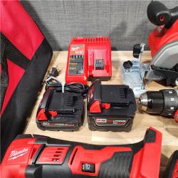 HOUSTON LOCATION - AS-IS M18 18-Volt Lithium-Ion Cordless Combo Kit 9-Tool with 2-Batteries  Charger and Tool Bag