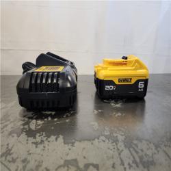 AS-IS- DEWALT 20V MAX Lithium-Ion 6.0 Ah Battery and Charger