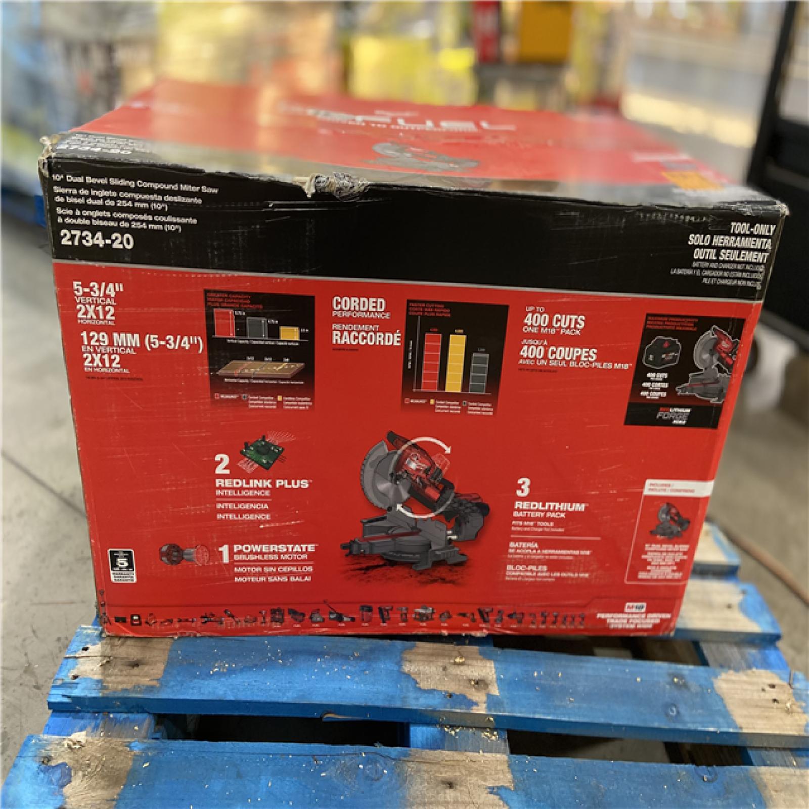 DALLAS LOCATION - Milwaukee M18 FUEL 18V Lithium-Ion Brushless Cordless 10 in. Dual Bevel Sliding Compound Miter Saw (Tool-Only)