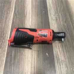 AS-IS Milwaukee M12 12V Lithium-Ion Cordless 3/8 in. Ratchet (Tool-Only)