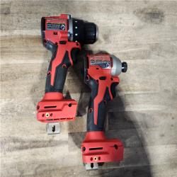 HOUSTON LOCATION - AS-IS Milwaukee M18 18V Lithium-Ion Brushless Cordless Compact Drill/Impact Combo Kit (2-Tool) W/(2) 2.0 Ah Batteries  Charger & Bag